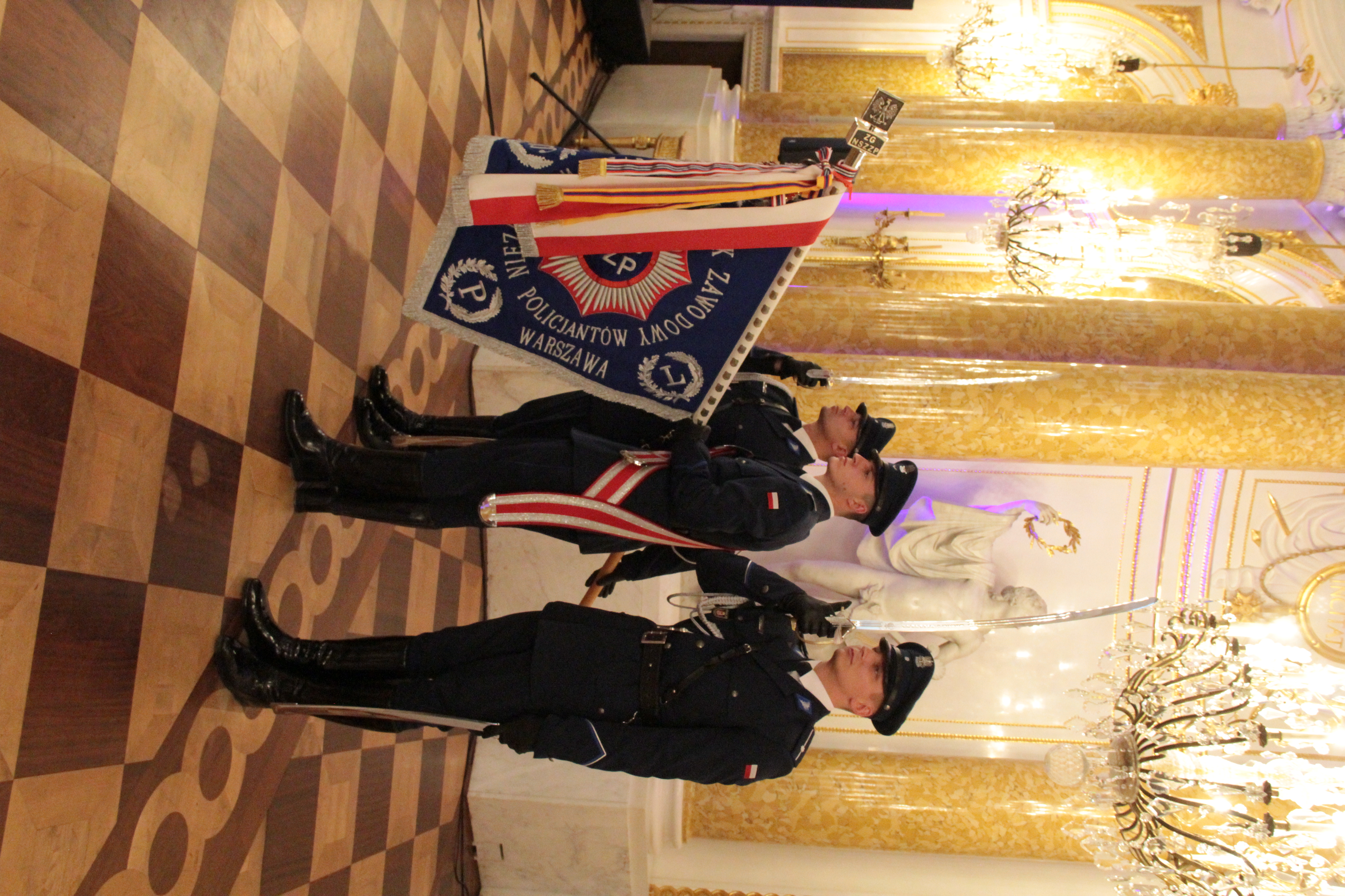 Uroczystość Jubileuszu 35-lecia Niezależnego Samorządnego Związku Zawodowego Policjantów na Zamku Królewskim w Warszawie