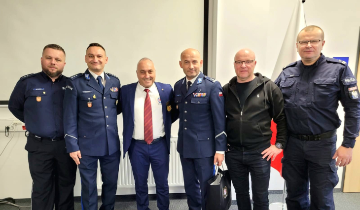 Goście z Bułgarii i Serbii z wizytą w wadowickiej komendzie